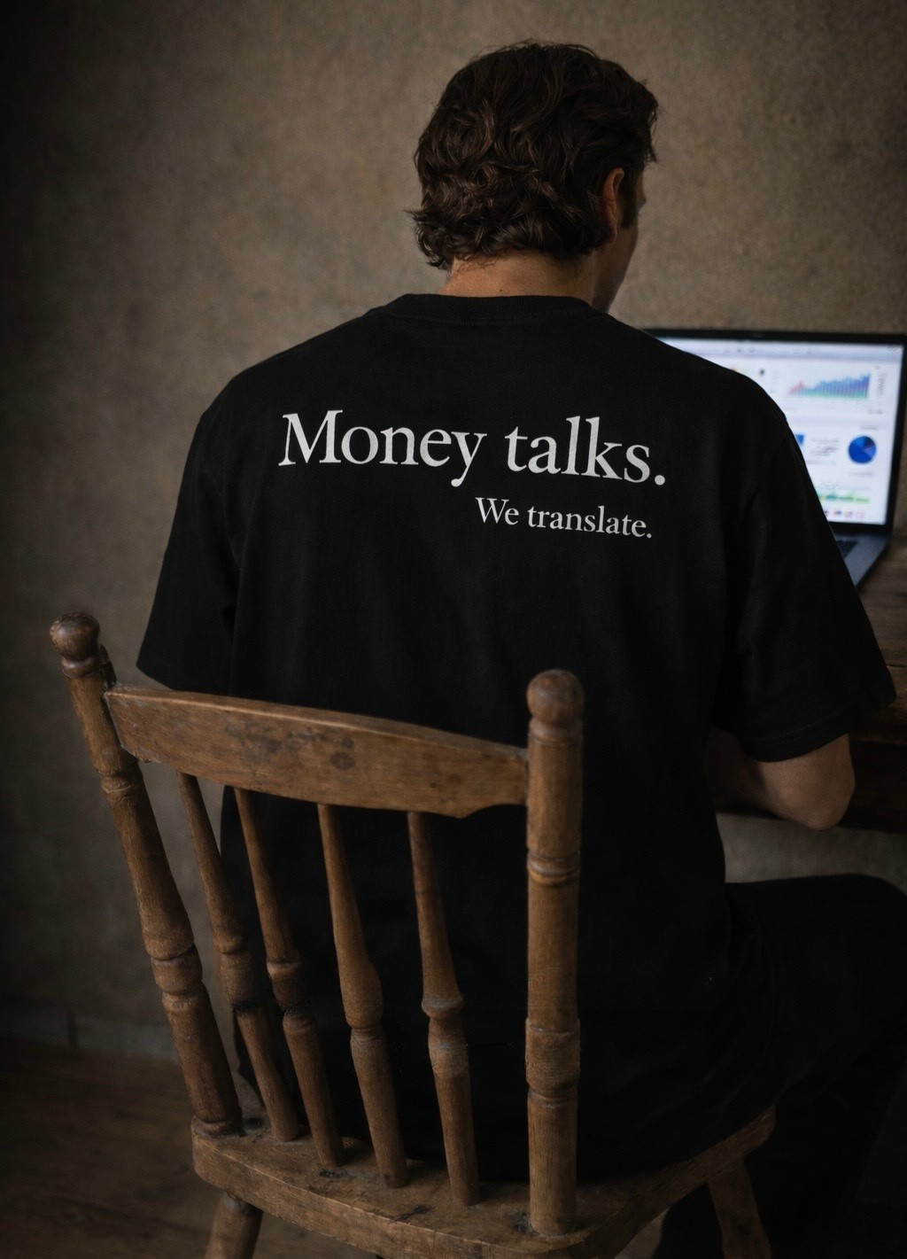 Money Talks Tee Negra